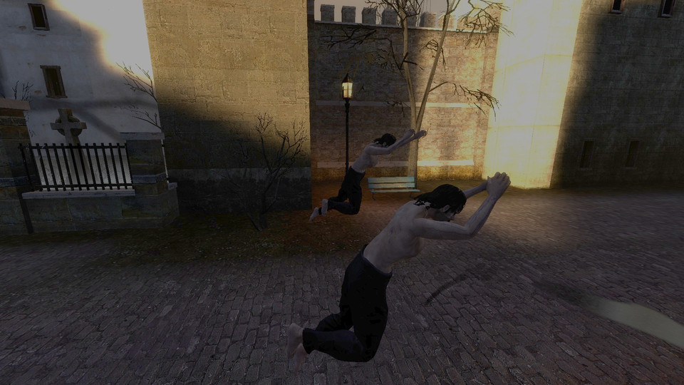 A vampire mid-leap
